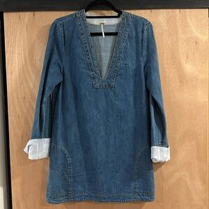 Free People Denim Tunic